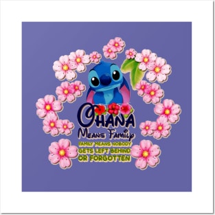 Ohana means family | Stitch | Very Peri Posters and Art